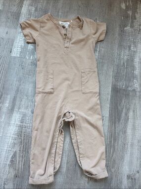 Petit Lem Tan Infant Romper Tee 18-24m